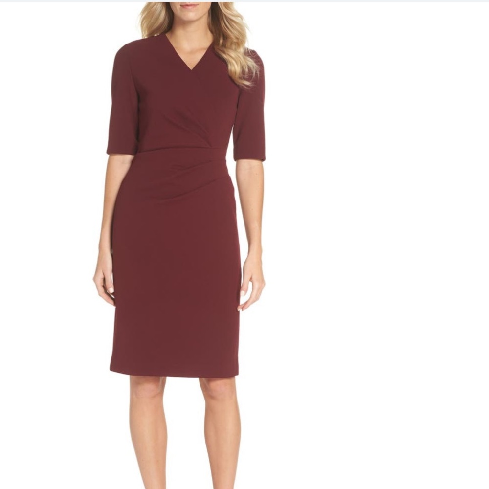 Tahari Scuba Crepe Sheath Dress